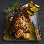 Tanya Zouev - Garlic roast chicken with sage tyme and pumpkin